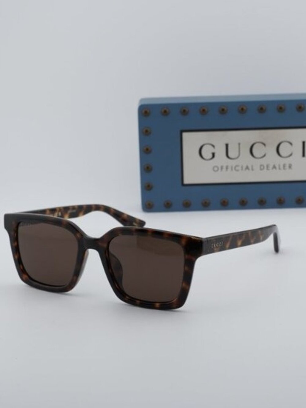 Gucci GG1582SK 002 Square Sunglasses - Havana/Brown